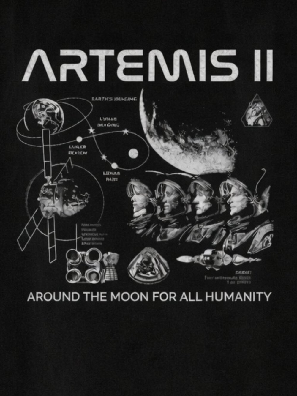 Artemis II Rocket Launch Shirt, Artemis 2 Mission Shirt, Space Exploration A 261 - Picture 2 of 5